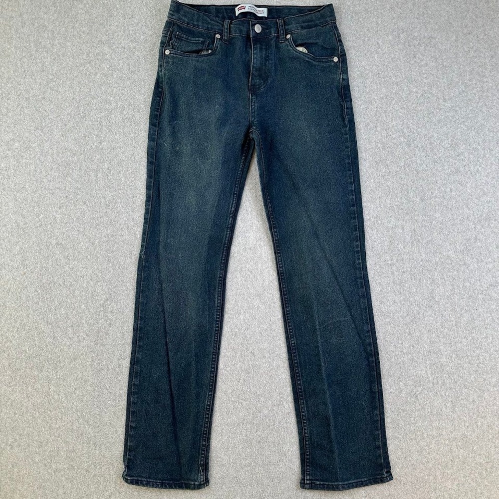 Levis 514 Womens 18 Performance‎ Straight Jeans Size 29x31 Dark Wash Denim